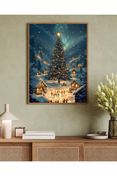 woodhomeworks Tek Parça Salon Ofis Dekor Tablo Vrynt