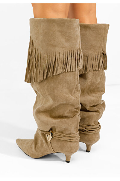 B T Shoes Women's high boots Marcela khaki