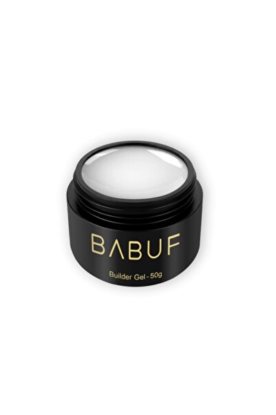 BABUF Self-leveling Phosphorescent Builder Gel | Vanilla White Phosphorescent | FBG 8 | 50 g