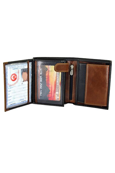 Zenga 1. Quality Real Leather Men Wallet Classic Big Size Gift for Husband Lover Z152X