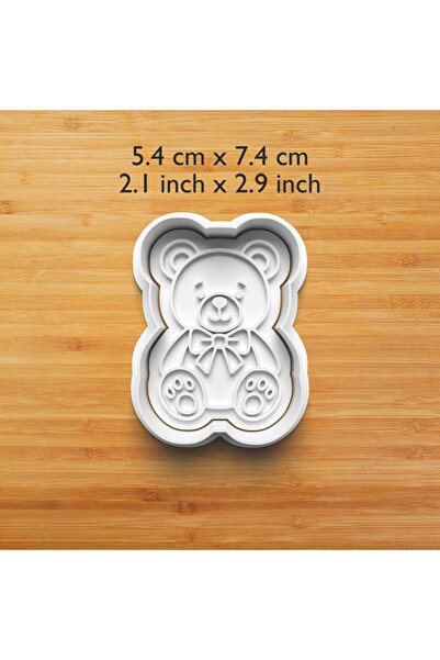 Hobist I'M 1 Year Old Birthday Patterned 4-Piece Set Cookie and Sugar Dough Mold