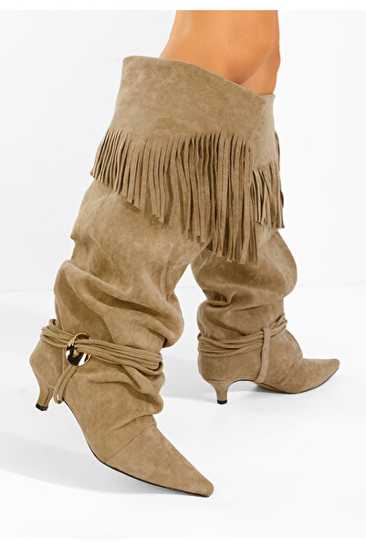 B T Shoes Women's high boots Marcela khaki