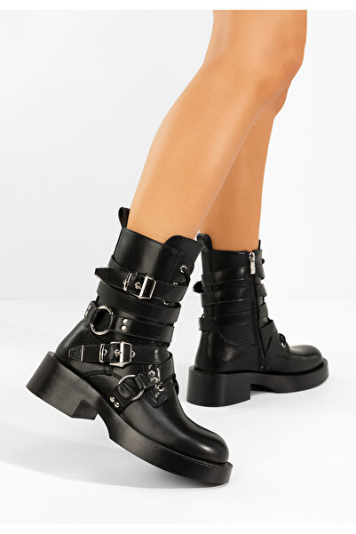 B T Shoes Bocanci damă Damaria negri