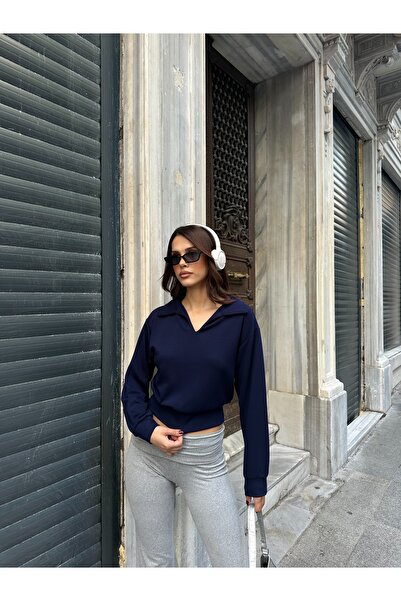 BEJNA Women's Polo Neck Modal Textured Soft Blouse