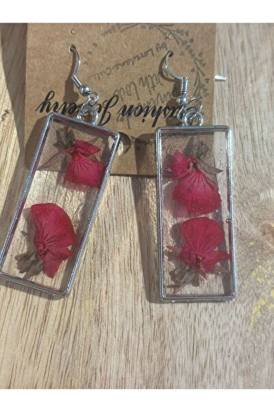Lorys Boutique NATURAL FLOWER EARRINGS IN EPOXY RESIN