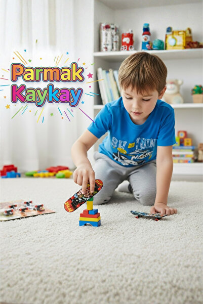 craftivio Mini Parmak Kaykay 2'li Sök Tak Aksesuarlı 3+ Yaş