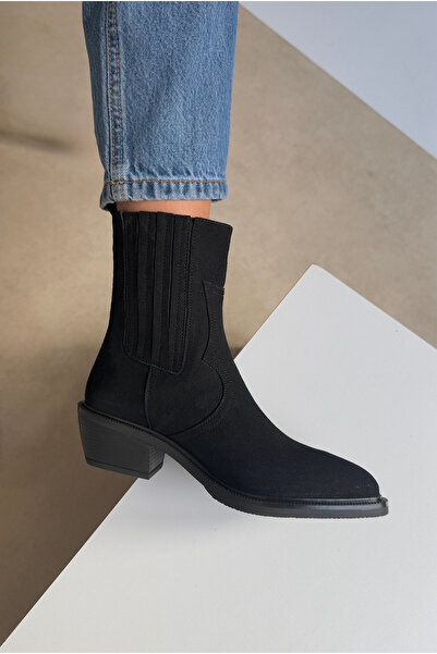 Mupa Shoes Γυναικείες Μπότες BLACK SUEDE