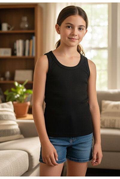 mrmpro Children's Corded Fabric Look Thick Strap Basic Undershirt Bodysuit 95...