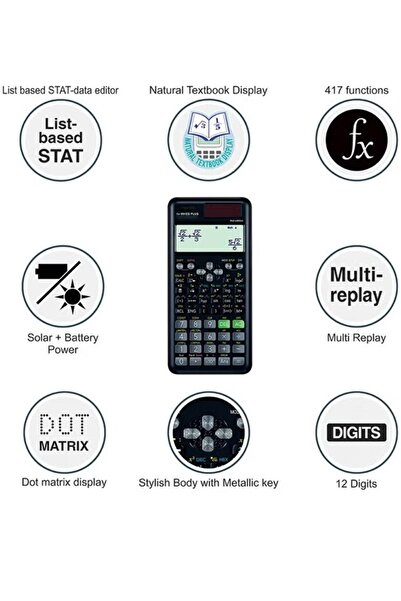 Primo Plus Fx-991Es Plus 2nd Edition Scientific Calculator Black
