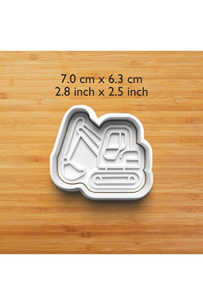 Hobist Construction New Set of 4 Cookie and Sugar Dough Molds with Crane