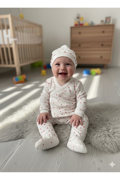 ruhaay طقم علوي وسفلي من بيبي مطبوع بيريلي