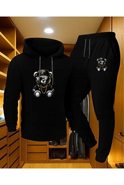 ORVIO Group Hip Hop Bear (Bitcoin/Crypto) Printed Hoodie Kit