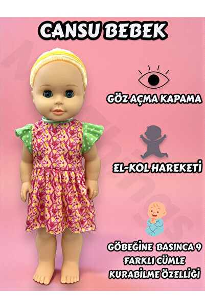 YILDIRIM OYUNCAK Gözleri Açılıp Kapanabilen 9 Ayrı Cümle Konuşabilen 40 Cm Et...