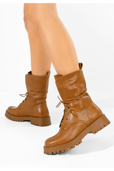 B T Shoes Αρβυλάκια γυναικεία Solvia ταμπά