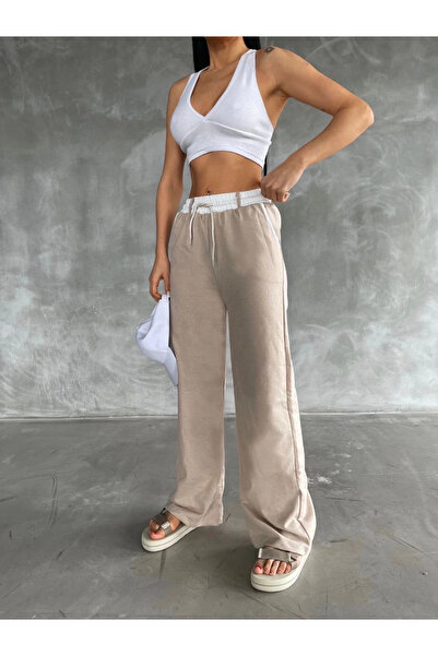 ZENGEZUR MALL MTXDPN cu secțiuni Pantaloni largi, bej (154245) (Mărime: stand...