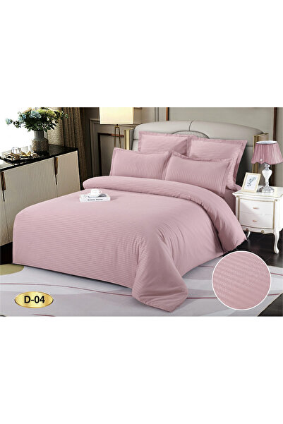 FIONNA.RO Damask Cotton Bed Linen 1 Person - Pink