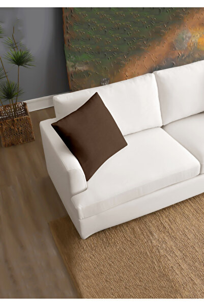 Monolisse Canvas 6-Piece Coffee Liquid-Proof Stain-Resistant Throw Pillow Cover 45 X 45 cm