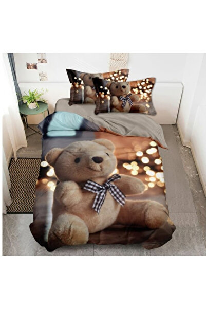 FIONNA.RO Finet Bed Linen 1 Person - Teddy Bear with Bow