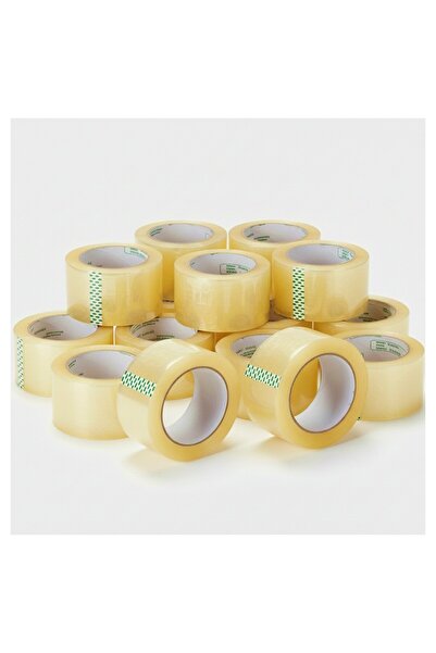 Houzi شريط تغليف شفاف مكون من 24 قطعة، مقاس 2 بوصة × 100 ياردة