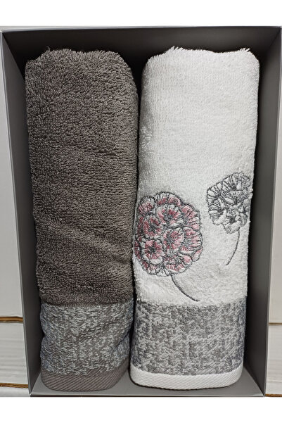Özdilek Phlox 2-Pack Embroidered Hand and Face Towels 50X90 cm