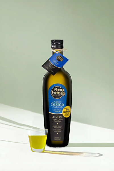 Nermin Hanım Zeytinliği Memecik - Filtresiz Erken Hasat Soğuk Sıkım Zeytinyağ...