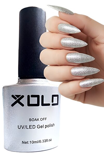 xolo Kalıcı Oje 10 ML Simli Gri K035