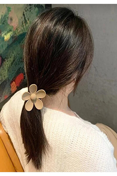 EKİDORA 3-Piece Flower Hair Clip Set 3 Colors Women's Hair Clips, Stylish and Durable Hair Accessory