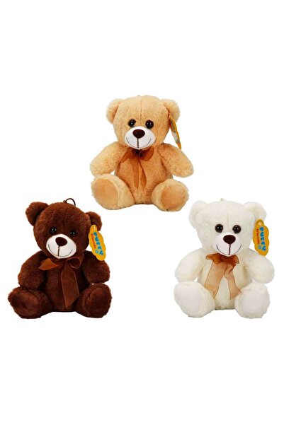 AyrStore 0998 دمية دب قطيفة جالسة مع شريط 21 سم 2R