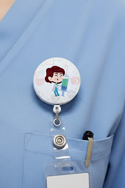 Ver-O Baskı Στήριγμα κάρτας ταυτότητας Doctor Design Yoyo με σύριγγα – Επεκτε...