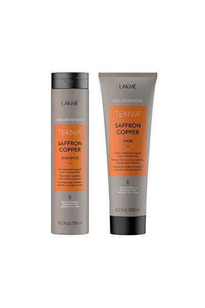 Lakme Σετ Σαμπουάν με Σαφράν και Χαλκό, 300 ml + Θεραπεία 250 ml