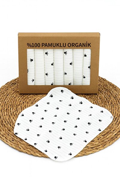 BYS BABY FASHION 100% Organic Cotton 7-Pack Newborn Baby Girl-Boy Mouth Wipes Boxed