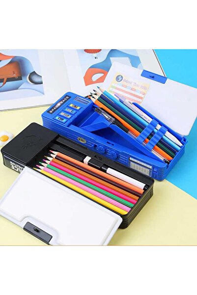 Generic Cute Pop Up Pencil Case Password Lock Sharpener Whiteboard Schedule Kids Gift