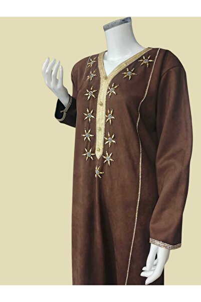 TRANDNIUM Winter jalabiya embroidered with flowers