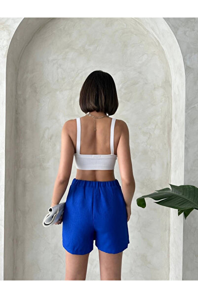 ZENGEZUR MALL Mtxdpn Bowknot Shorts Skirt Cobalt S255021 (154017) (Size: m)