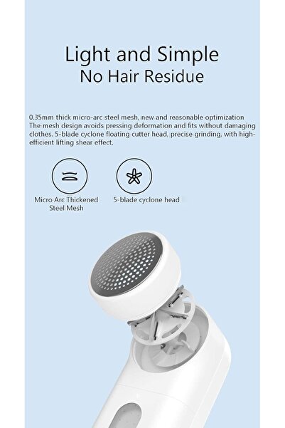 Generic Xiaomi Mijia Fabric Shaver C3 White