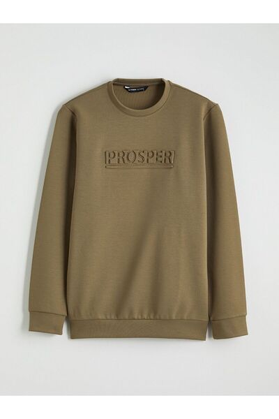 LC Waikiki Lcwaikiki Classic Crew Neck Printed Men's Sweatshirt