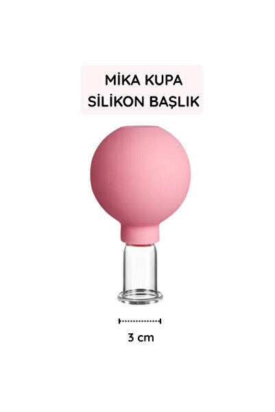 HVM Mika Silikon Vakumlu Yüz Masaj Kupası 3 cm, Göz ve Burun Çevresi