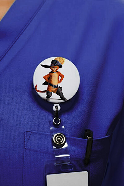 Ver-O Baskı Θήκη κάρτας Yoyo με σχέδιο Γάτα με Μπότες – Επεκτεινόμενη θήκη γι...