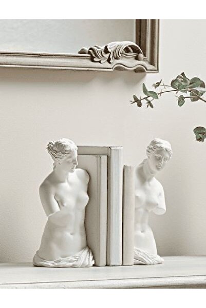 Yaratıcı sanatlar atölyesi Suport pentru cărți cu statuie romană din 2 piese ...