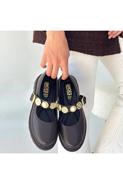 ZENGEZUR MALL Mtxdpn Okira Brown Leather Oxford Shoes (153744) (Size: 36)