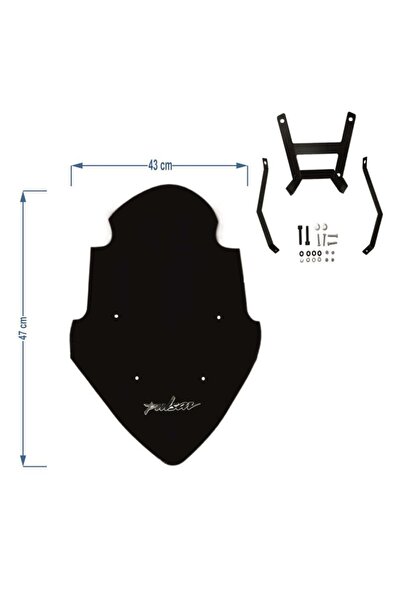 bardakcı bike Bajaj Pulsar NS200 Ön Siperlik Camı Füme