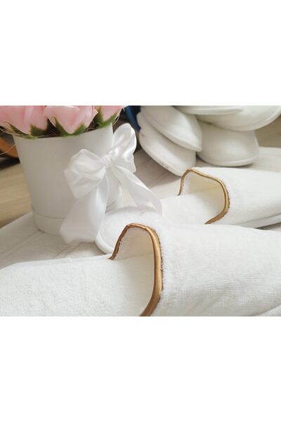 OEM 3 Pairs Fluffy Hotel Slippers, 100% Cotton, Size 40-42