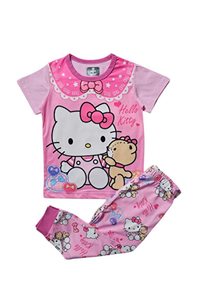 1way بيجامة اطفال ورديه هيللو كاتي