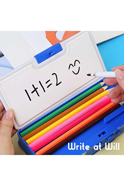 Generic Cute Pop Up Pencil Case Password Lock Sharpener Whiteboard Schedule Kids Gift
