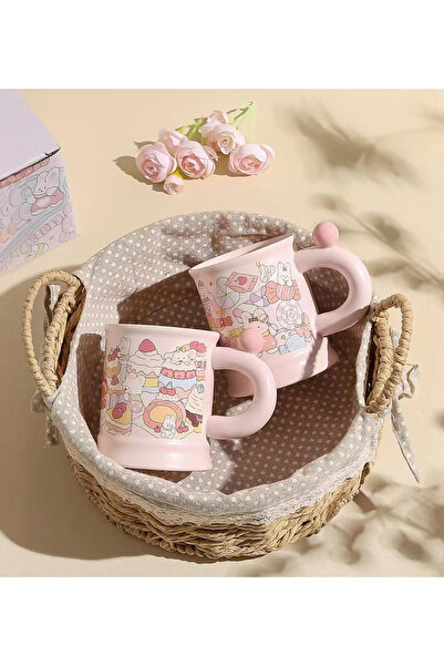 hediyeofisi Premium Ceramic Mug with Cute Bear Design