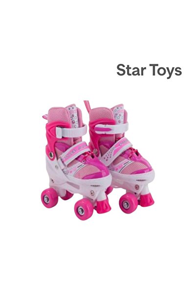 STAR TOYS Adjustable girls' roller skates – four wheels with a safe and comfortable design