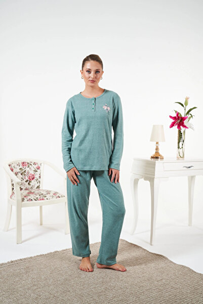 Estiva 25330 Interlock Ş Fleece-Lined Pajama Set