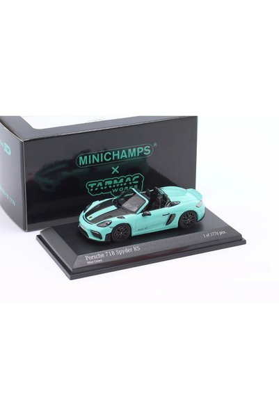 Generic Brand 1/64 Porsche 718 Spyder Rs Mint Green