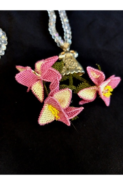 yörük tuhafiye Hand-Made Embroidered Crystal Rosemary Beads, Dowery Rosemary Beads, Groom's Rosemary Beads, Embroidered Rosemary Beads, Bohça Rosemary Beads