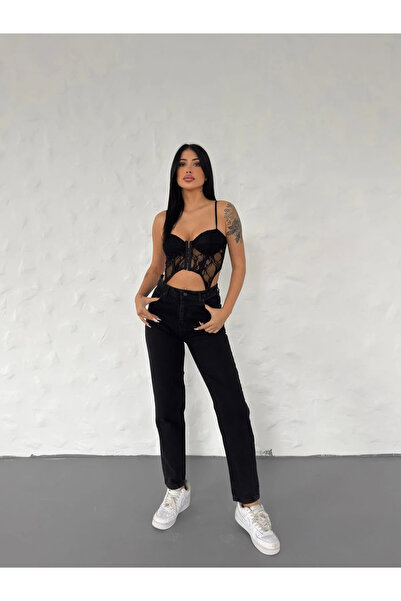 mooishan جينز نسائي من نوع Mom Boyfriend مصنوع من الليكرا القوية، موديل جديد Hsn